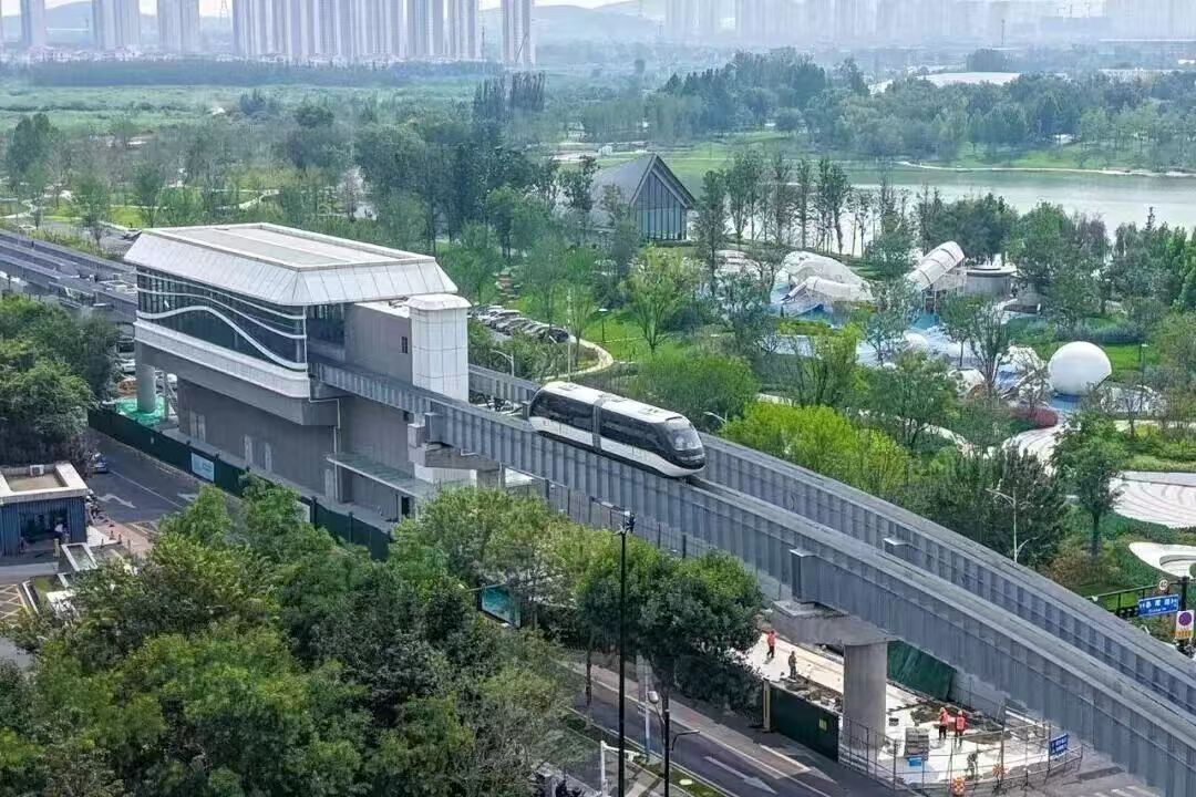 山大华天为“空中飞车”守护安全1