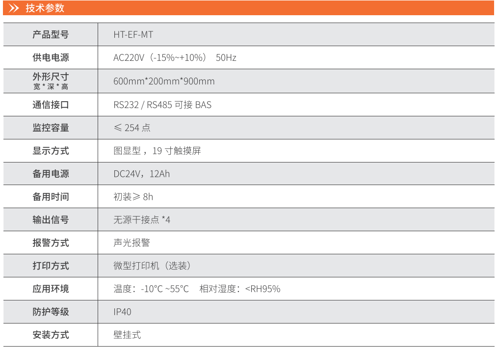 华天电源设备监控器技术参数
